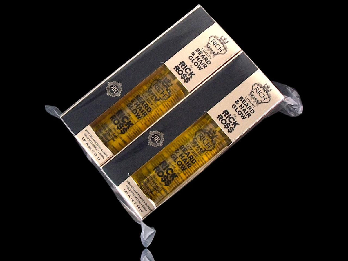 Beard & Hair Glow Spray 2-Pack - Nourishes, Styles, and Protects Hair and Beard