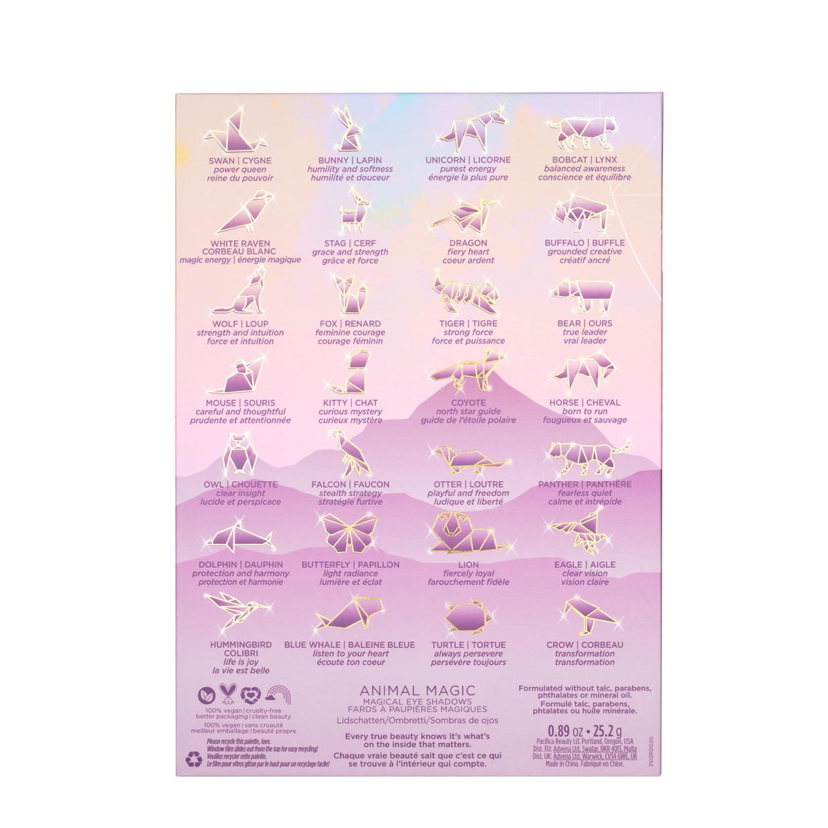 Animal-Inspired Eyeshadow Palette with 28 Colors - Matte, Shimmer, Glitter for Creative Makeup
