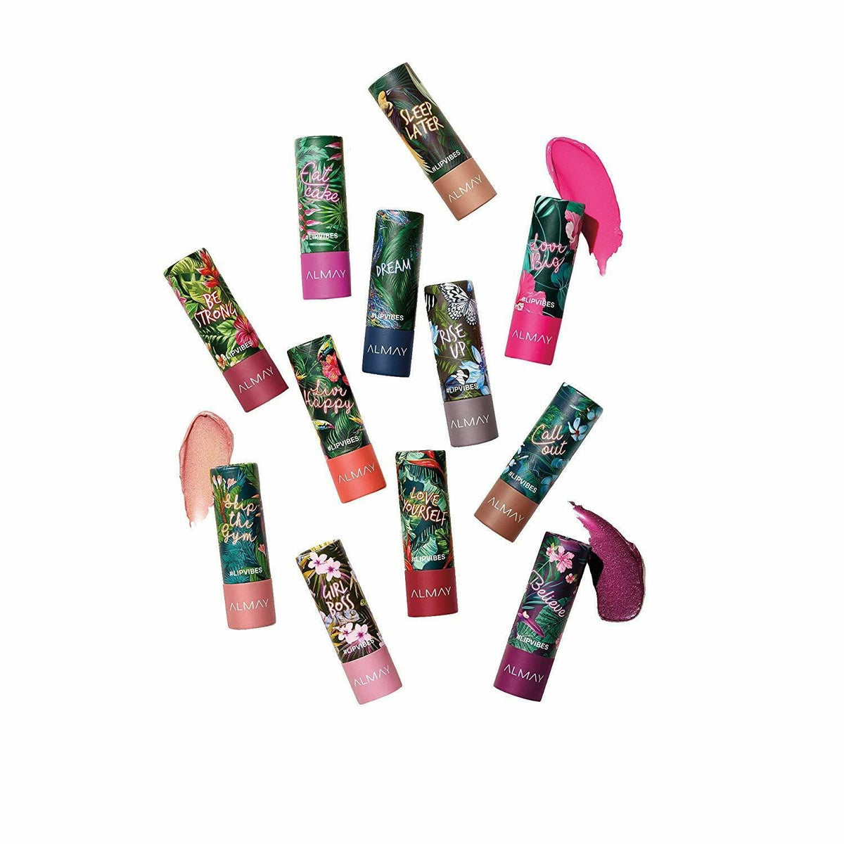 Almay Lip Vibes Lipstick 2 Pack - High Impact Color & Comfort, Multiple Shades