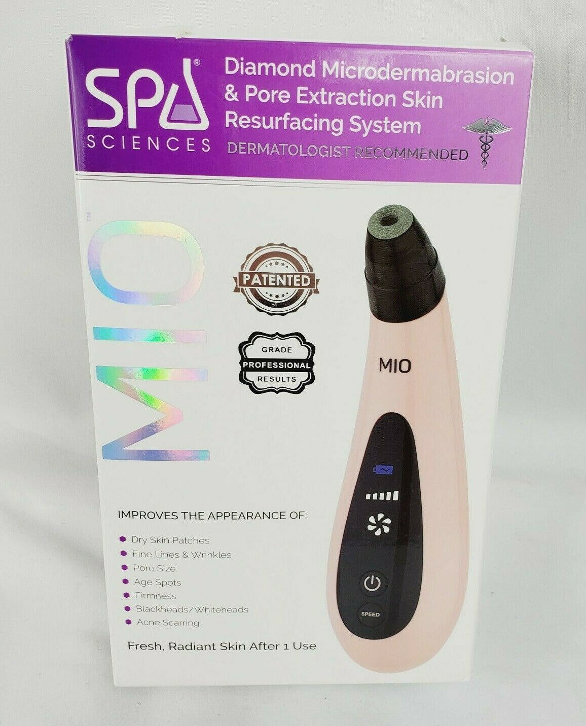 Microdermabrasion Skin Resurfacing System with Pore Extraction Pink