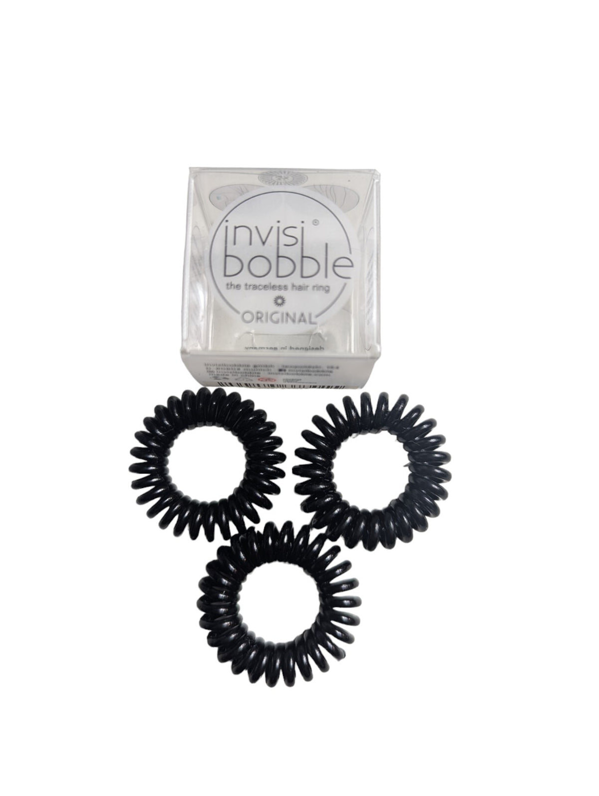 Lot Of Invisibobble Original Traceless Hair Ponytail Rings Black New