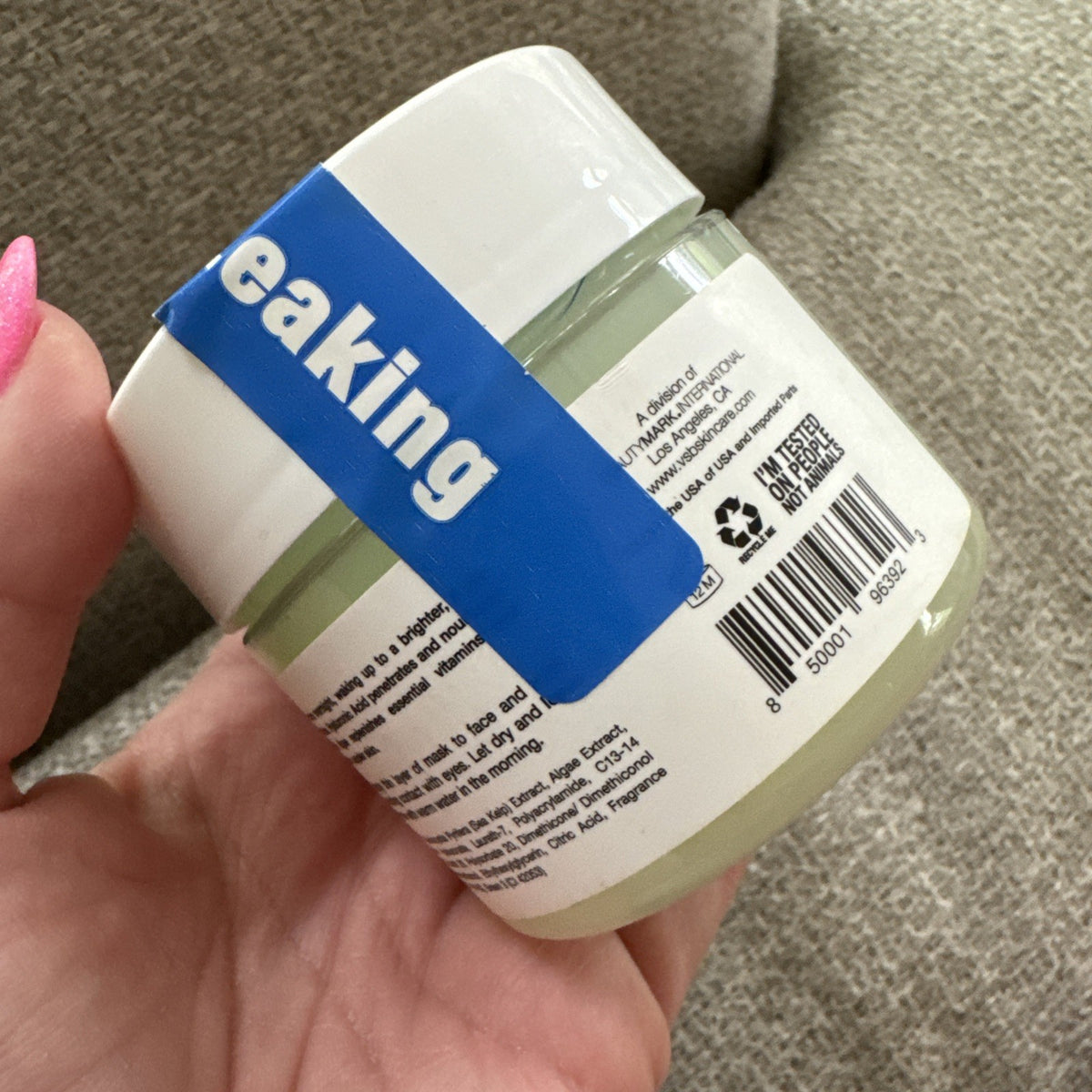 Sea Kelp & Hyaluronic Acid Bouncy Gel Sleep Mask