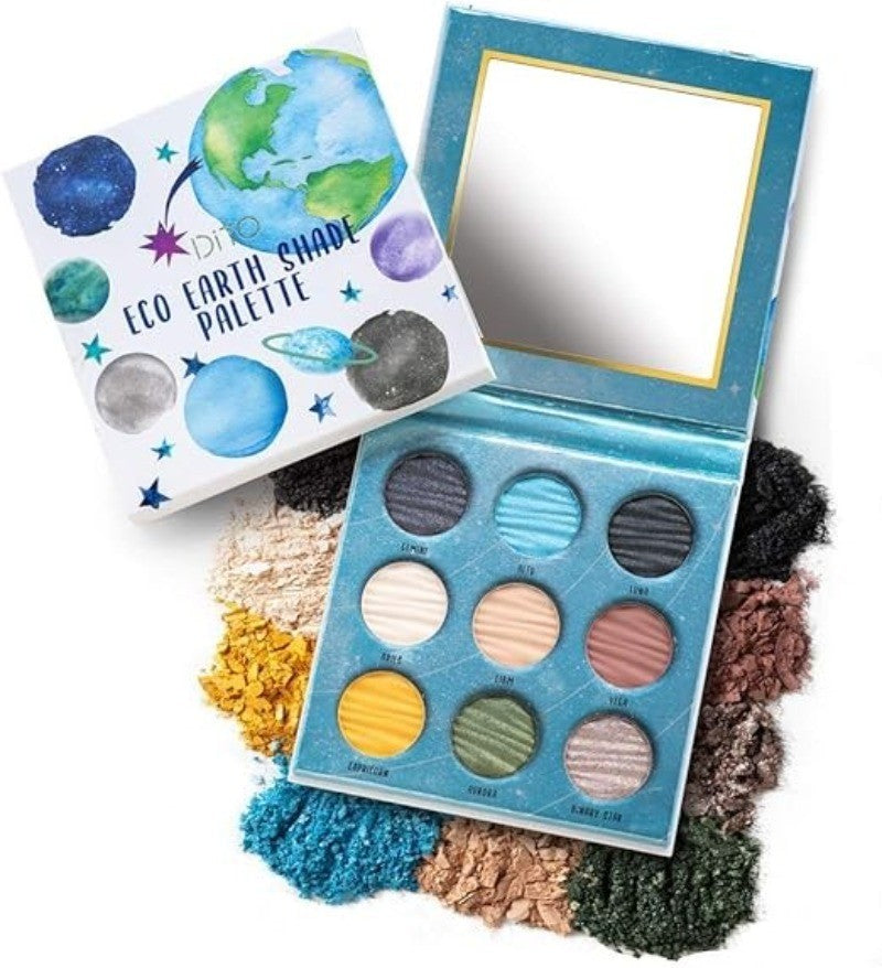 9 Color Glitter Matte Eye Shadow Palette Waterproof Shimmer & Matte Shades