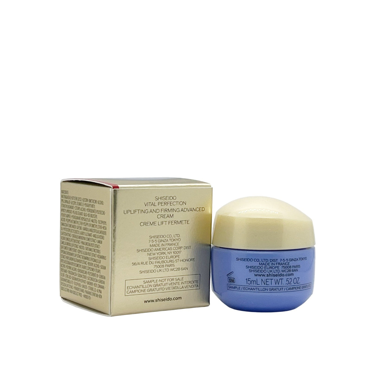 Shiseido Vital Perfection Uplifting & Firming Face Cream 0.52 oz Travel Size