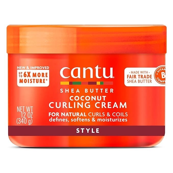 Cantu Coconut Curling Cream with Shea Butter for Natural Hair - 12 oz