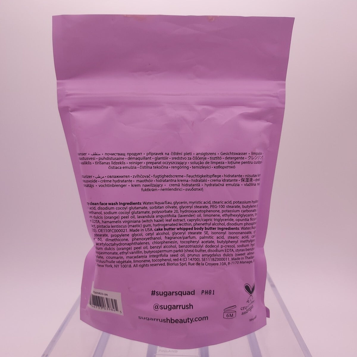 Tarte Sugar Rush Slumber Party Skincare Duo - Sealed Bag, 0.5oz Cleanser & 0.7oz Body Butter
