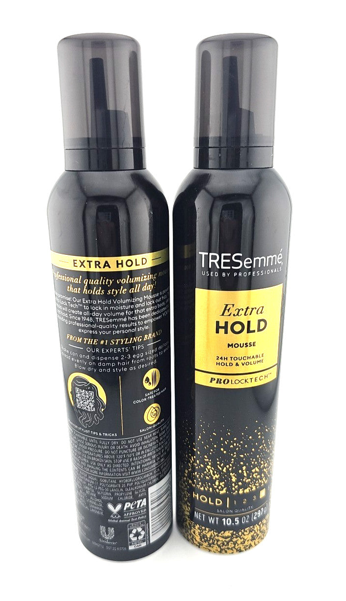 2 Pack Extra Firm Control Hair Mousse - 10.5 oz Salon-Quality Styling