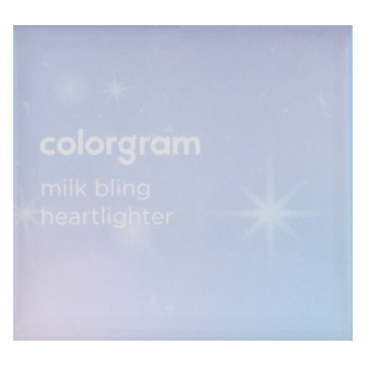 Women’s Heart-Shaped Highlighter - Bubbles Blue Shimmery Glow Makeup