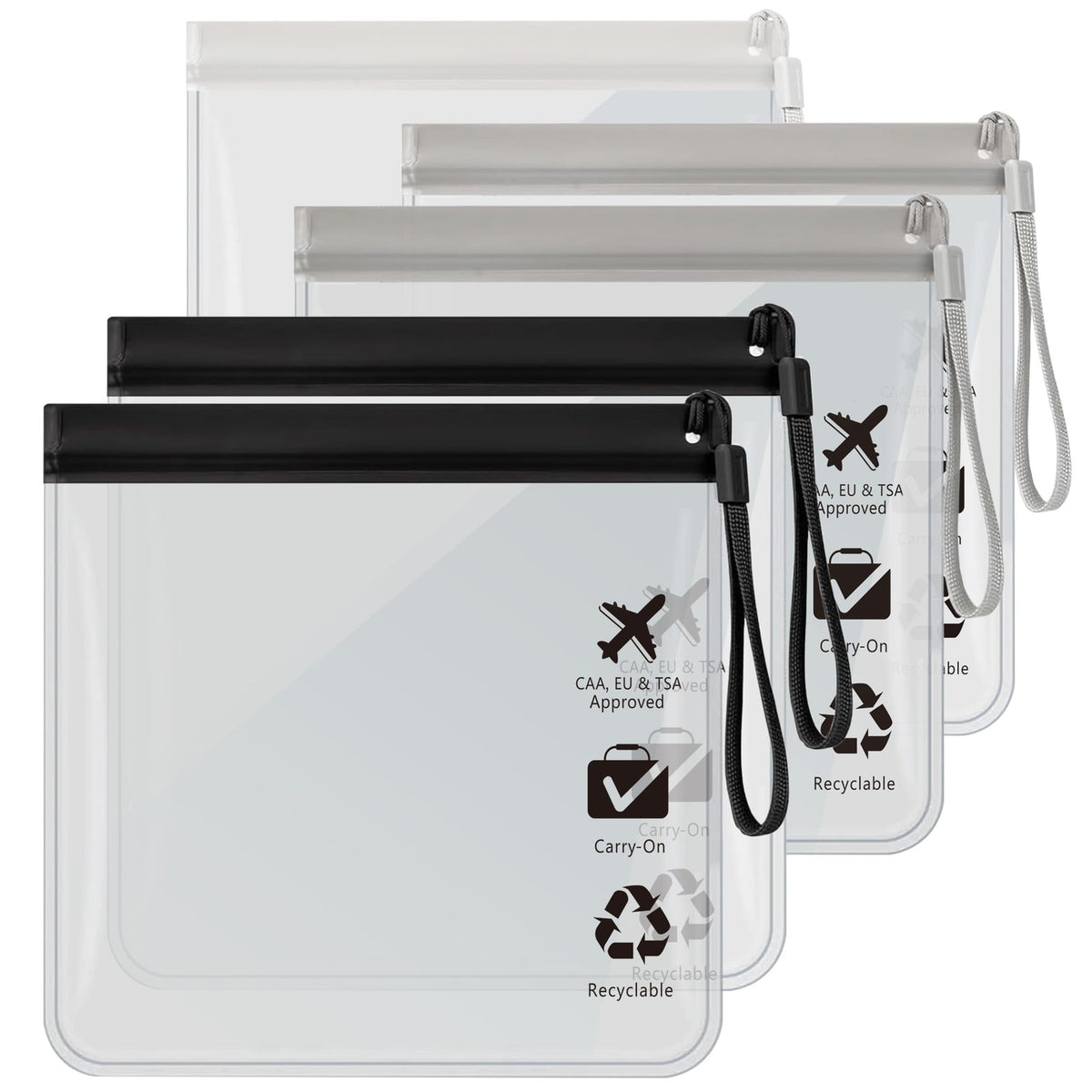 TSA Approved Transparent Travel Toiletry Bag - Quart Size