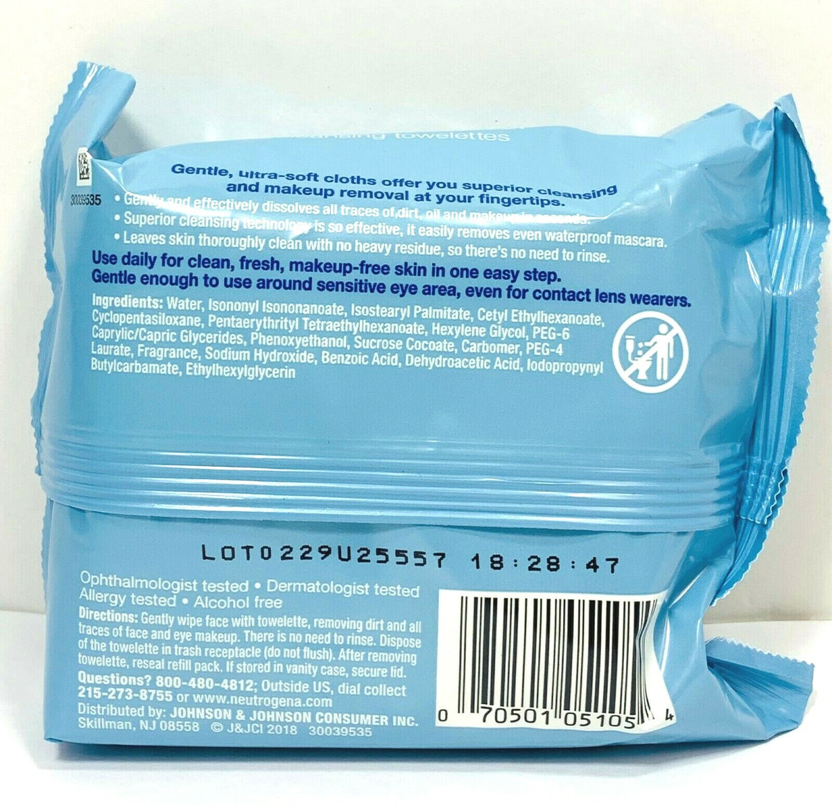 Makeup Remover Facial Wipes - Soft Cleansing Towelettes for Face