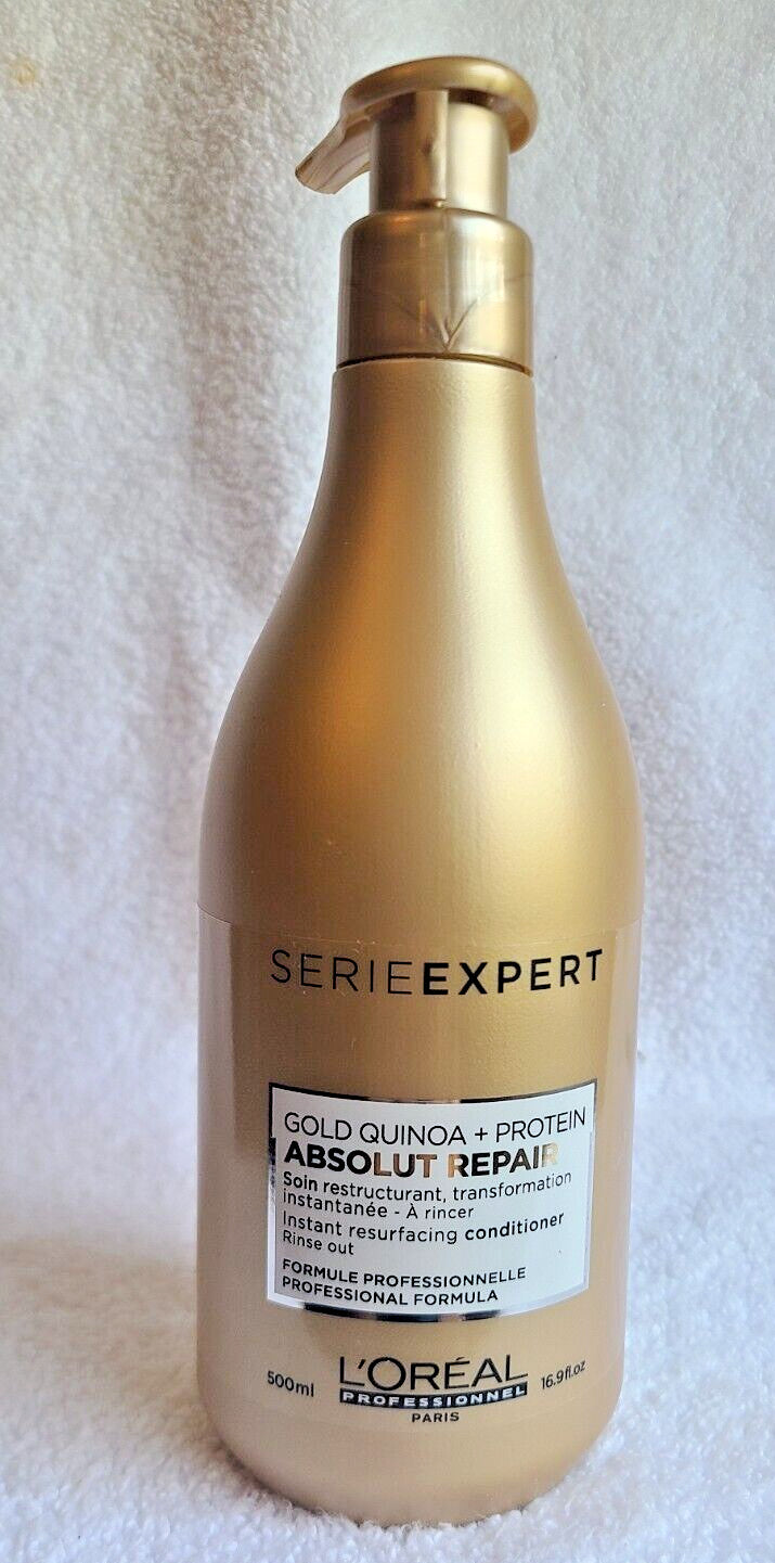 L'Oréal Absolut Repair Gold Quinoa + Protein Conditioner 16.9 oz - Restores Damaged Hair