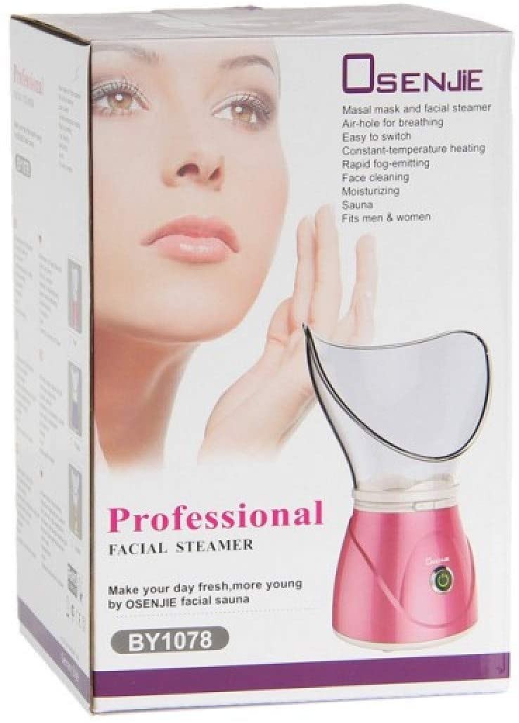 Dual Voltage Facial Steamer with Nasal & Facial Cones 110-220V Professional Spa
