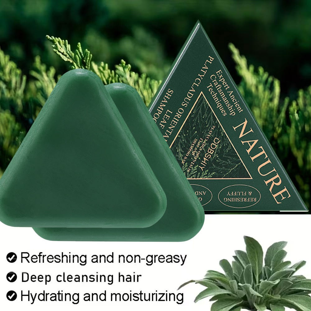 Hair Growth Shampoo Bar with Usman Grass for Thinning Hair & Oily Scalp - Natural & Eco-Friendly