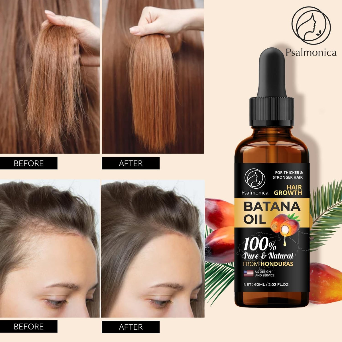 Batana Root Activator Scalp Serum for Hair Loss & Thinning