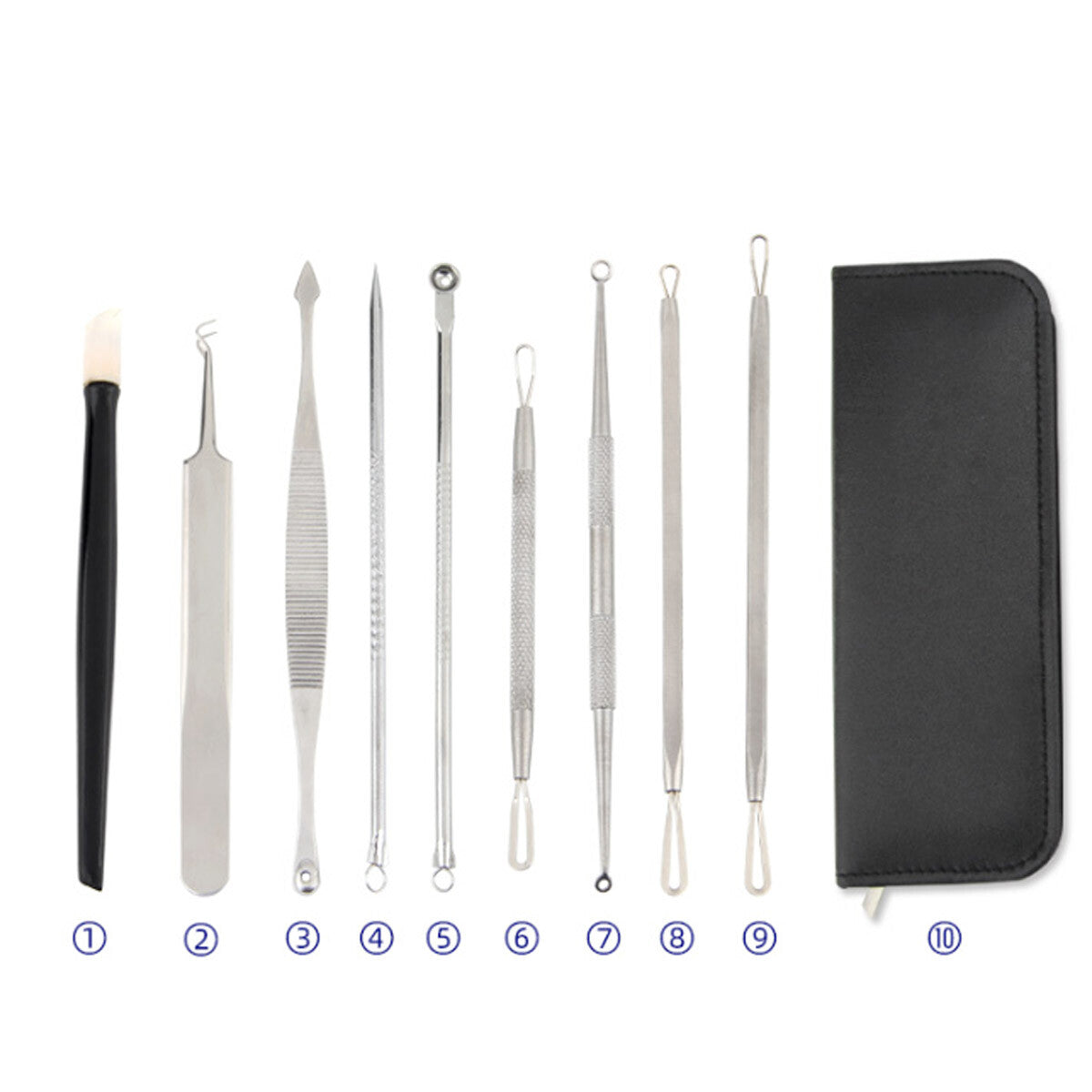 Blackhead Removal Needle Set for Acne Pimple Extraction - Double-Ended Tools