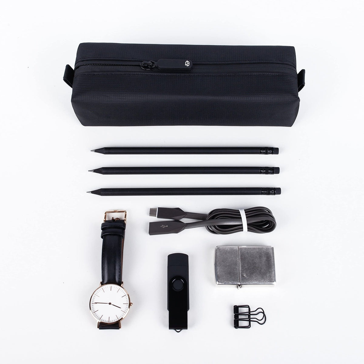 Travel Toiletry Bag for Men Slim Mini Organizer Water-Resistant Dopp Kit
