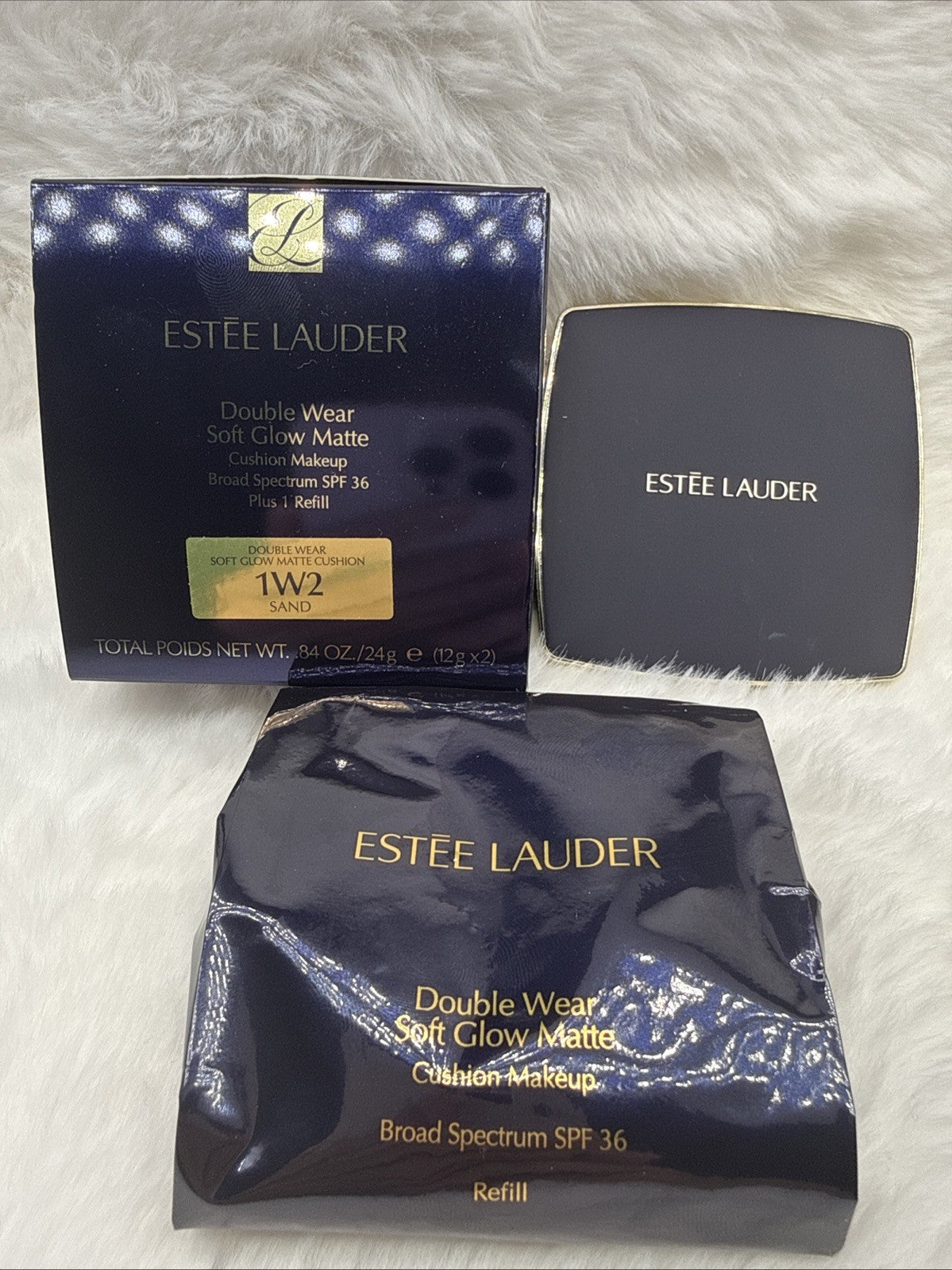 Estee Lauder Double Wear Soft Glow Matte Cushion Makeup SPF 36+ Refill 1W2 Sand