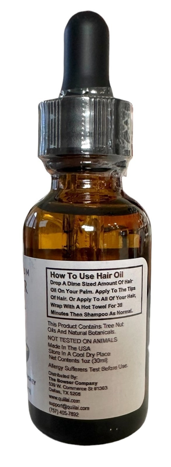 Premium Scented Hair Oil w/Oatmeal & Honey for Growth Less Split Ends