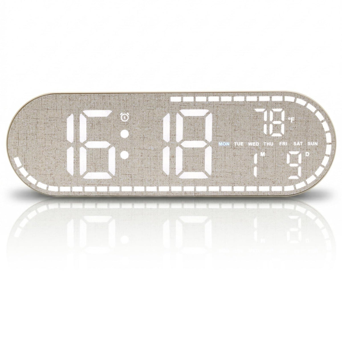 Large Display LED Digital Wall Clock with Temperature and Brightness Control