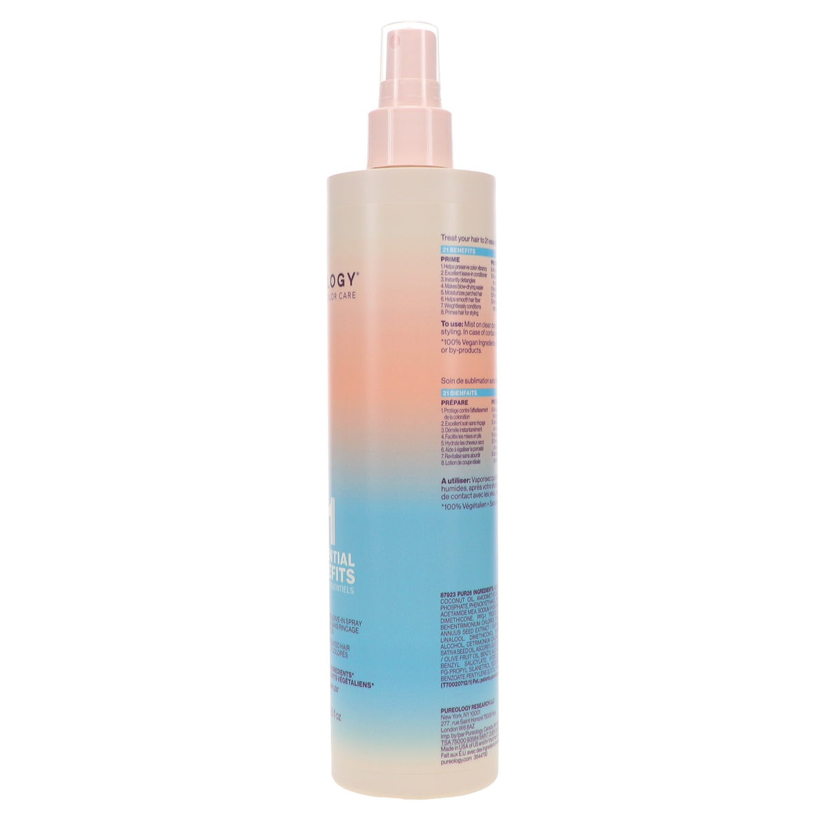Pureology Color Fanatic 21 Benefits Multi-Tasking Leave-In Spray 13.5 oz - Color Protection & Detangling