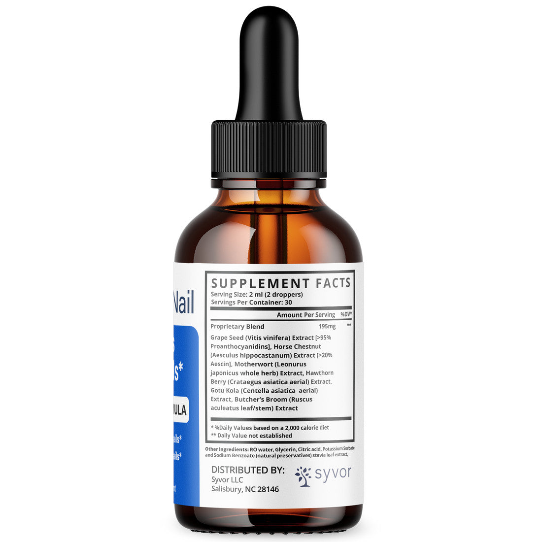 Nail Support Liquid Drops for Healthy Nails & Fungal Protection - 30 Servings