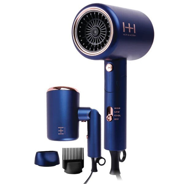 Hot & Hotter Turbo 3500 Foldable Hair Dryer - Lightweight & Compact