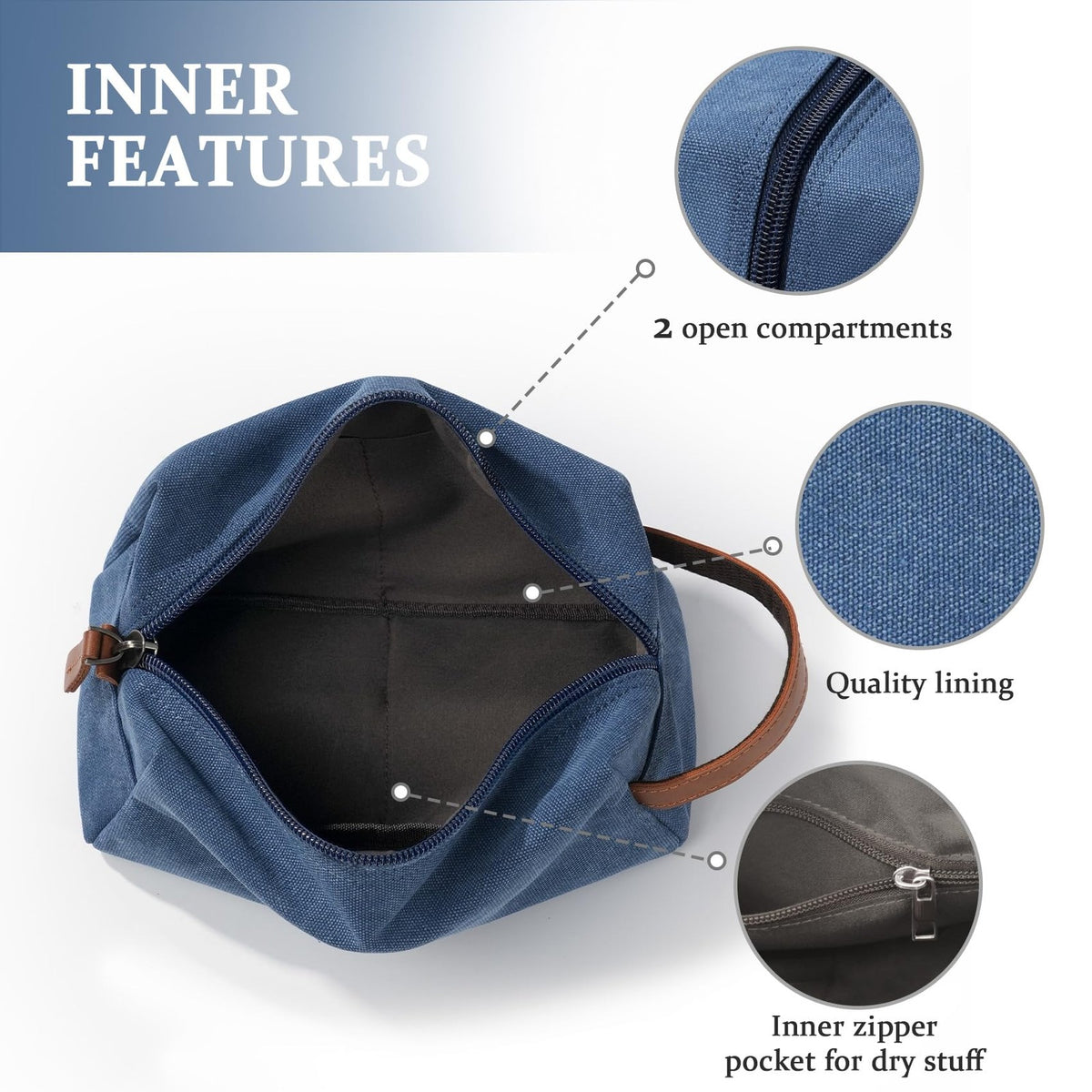 Personalized Waterproof Toiletry Bag for Men - Travel Organizer, Gift for Boyfriend