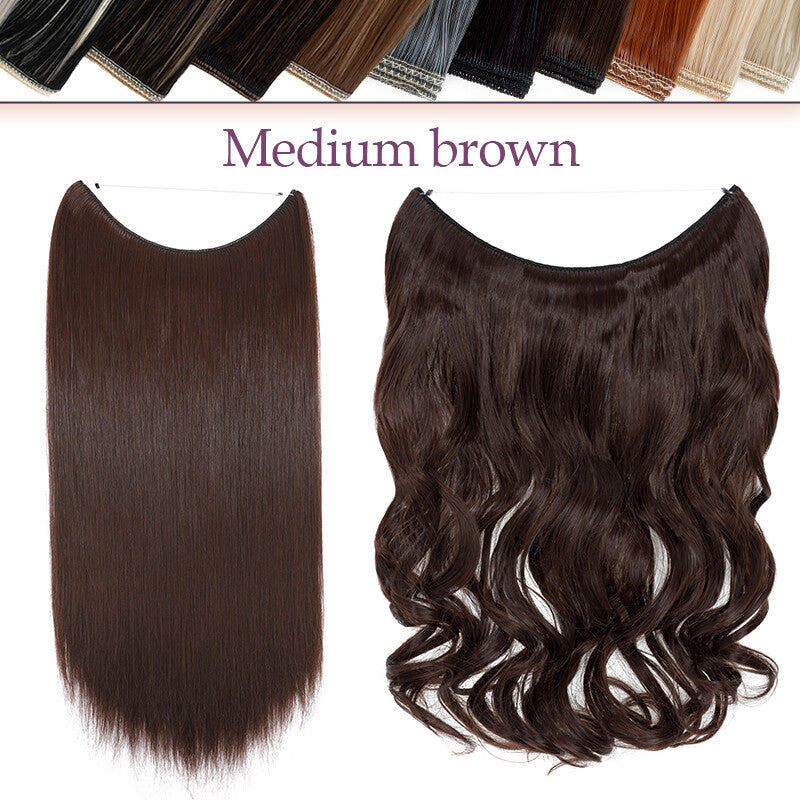 Natural Real Hair Extensions Wire-In Thick Wavy or Straight 20-24 Inch