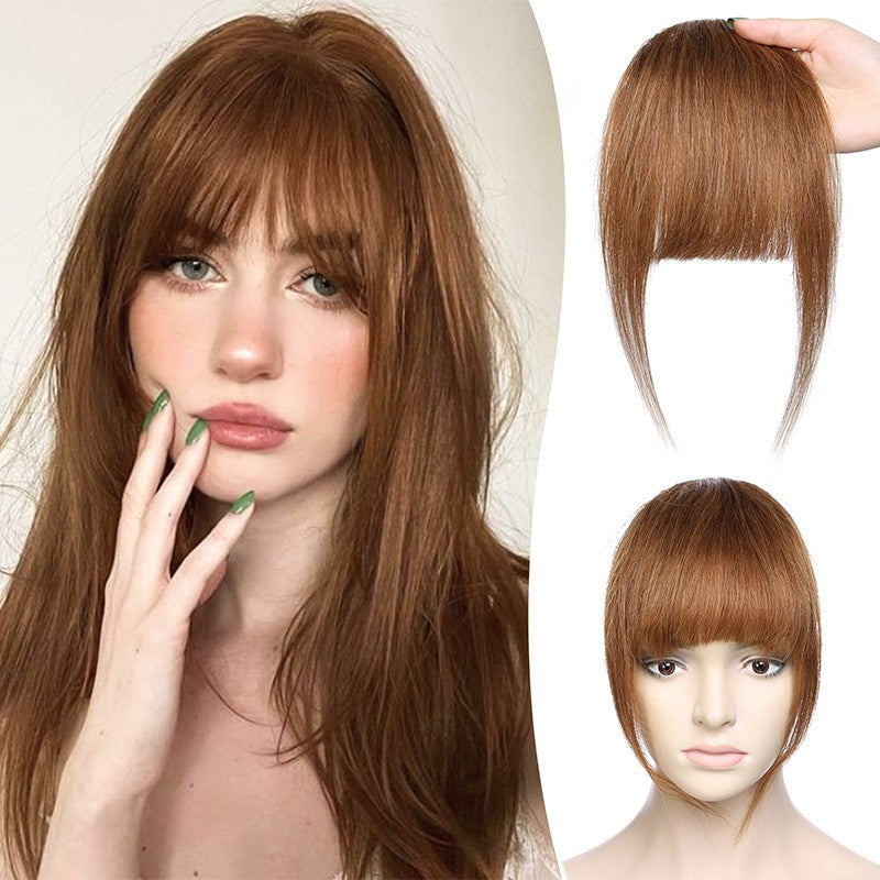 Remy Human Hair Clip-In Bangs Fringe for Natural Looks, Thick & Thin Styles