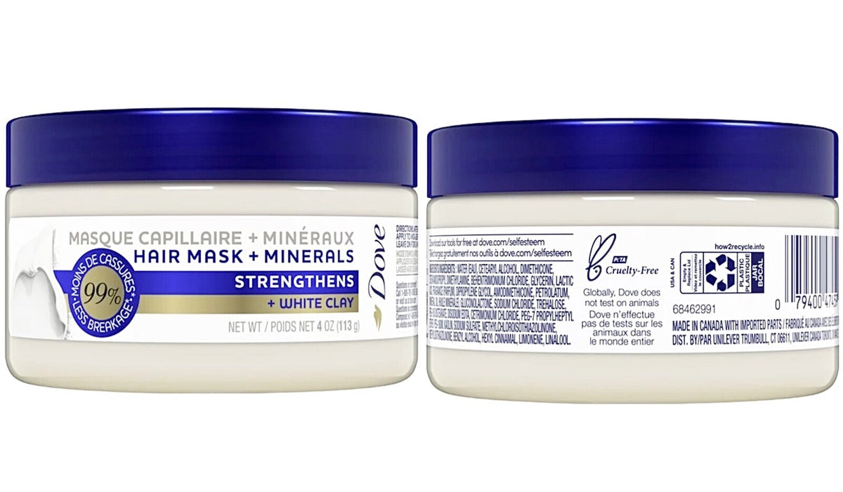 Hair Mask with Minerals & White Clay - 2 Pack, 4oz