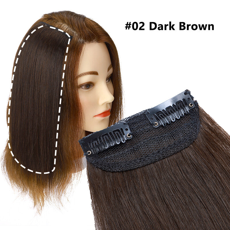 Mini Clip-In Remy Human Hair Extensions, Short Hair Piece, Easy Application