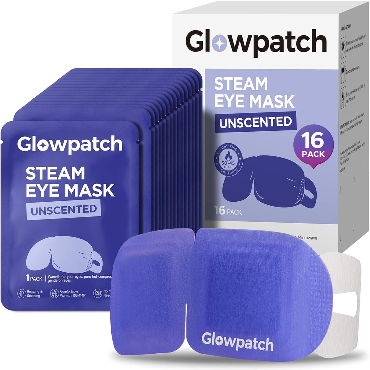 Disposable Steam Eye Masks for Dry Eyes Relaxation 16 Pack