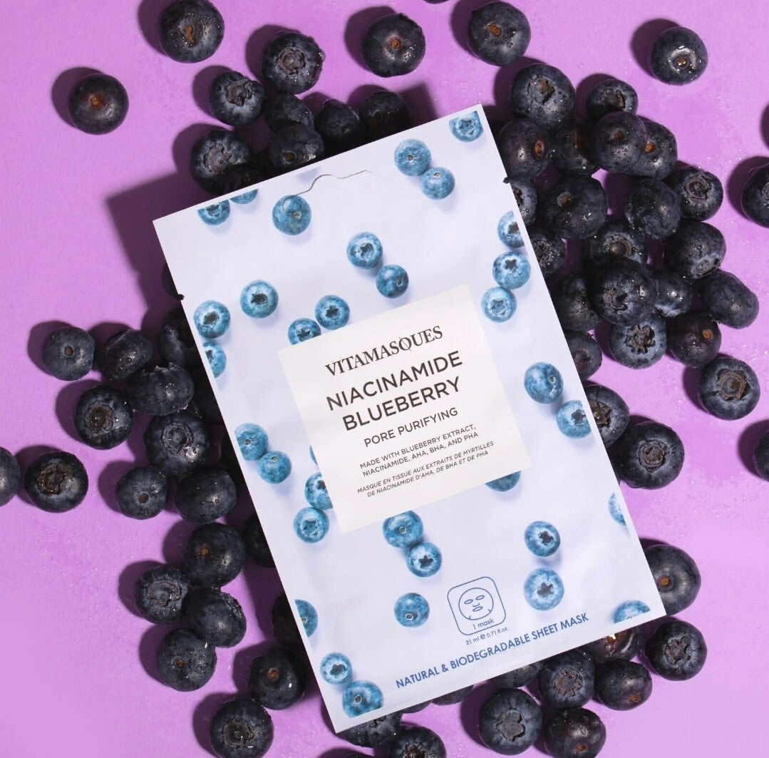 Niacinamide Blueberry Pore Purifying Face Mask