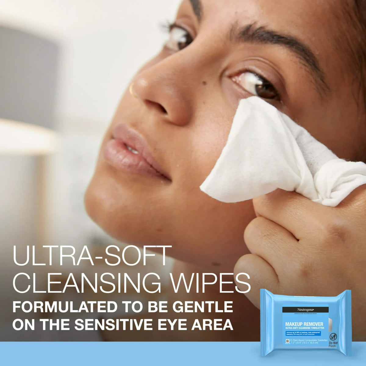 Makeup Remover Face Wipes - Ultra-Soft Pre-Moistened Cleansing Towelettes