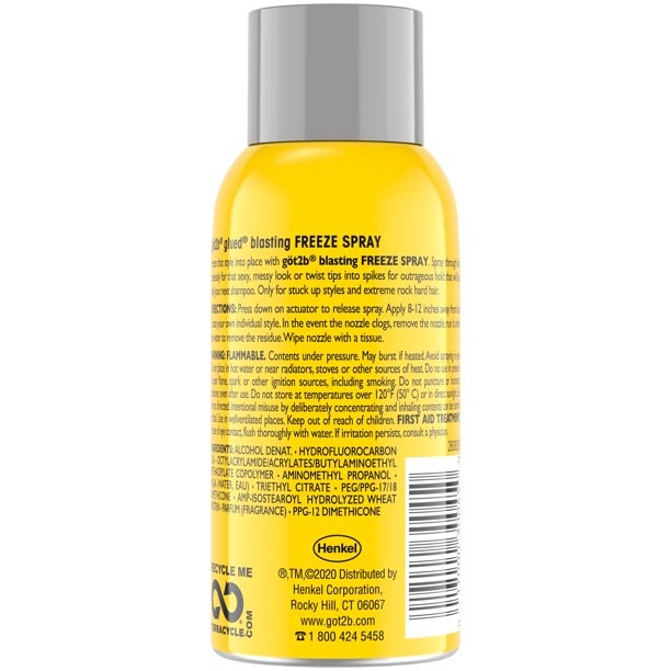 Got2b Glued Blasting Freeze Hairspray - Extreme Hold, Messy Style, 2 Ounce