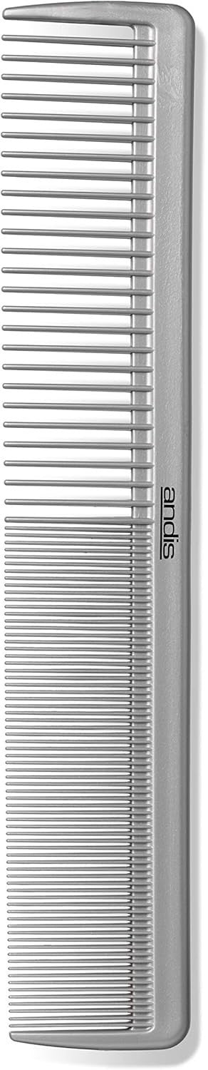 Professional Hair Cutting Comb Set - Dual-Tooth, Heat-Resistant, Grey 2-Pack