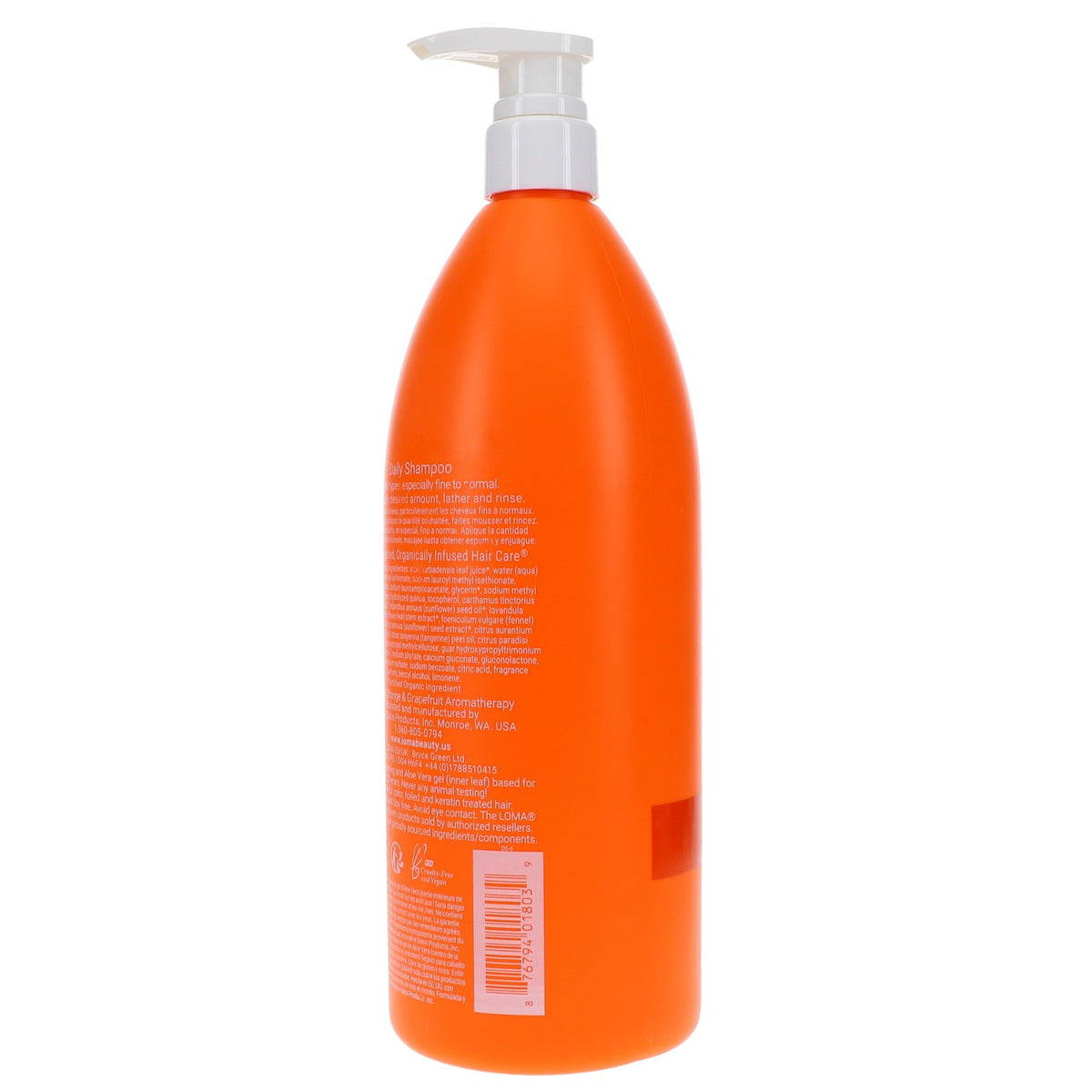 Loma Daily Shampoo 33.8 oz - All Hair Types, Nourishing Hair Care