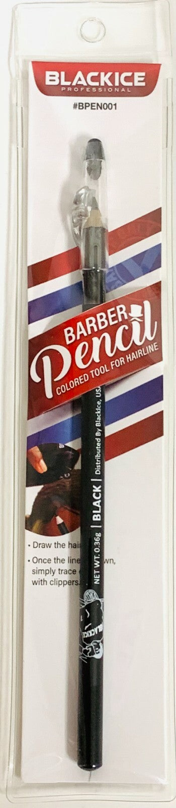Black Ice Barber Pencil Edge Colored Tool For Hairline NEW