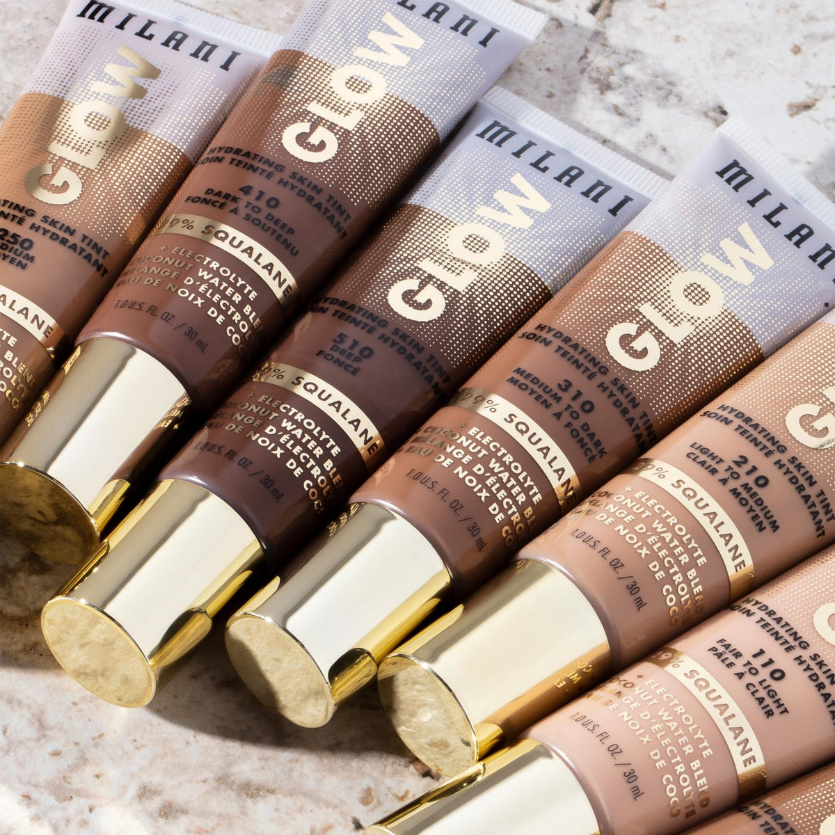 Milani Glow Hydrating Skin Tint Dark to Deep - Moisturizing Liquid Foundation