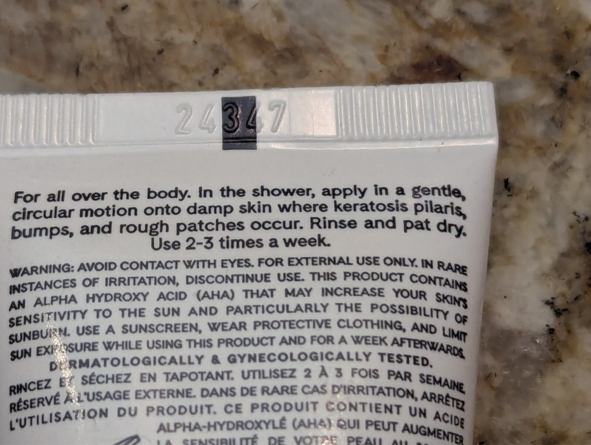 Fur KP Body Scrub Powerful Exfoliating Travel Size 1 fl oz