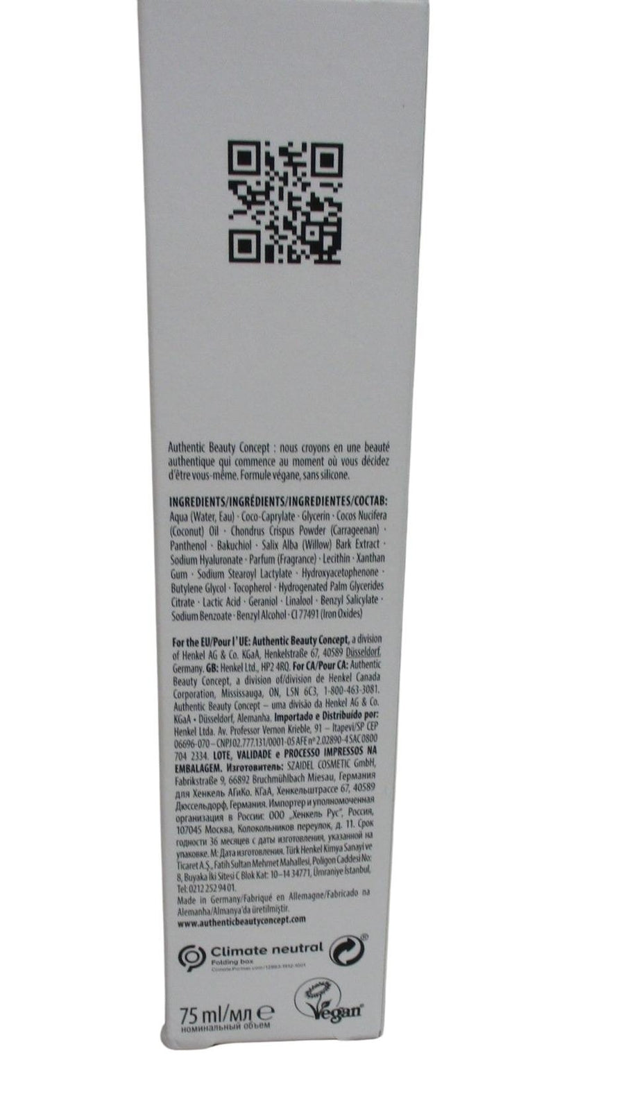 Authentic Beauty Concept Hand and Hair Light Cream 2.5 oz - Nourishing Moisturizer