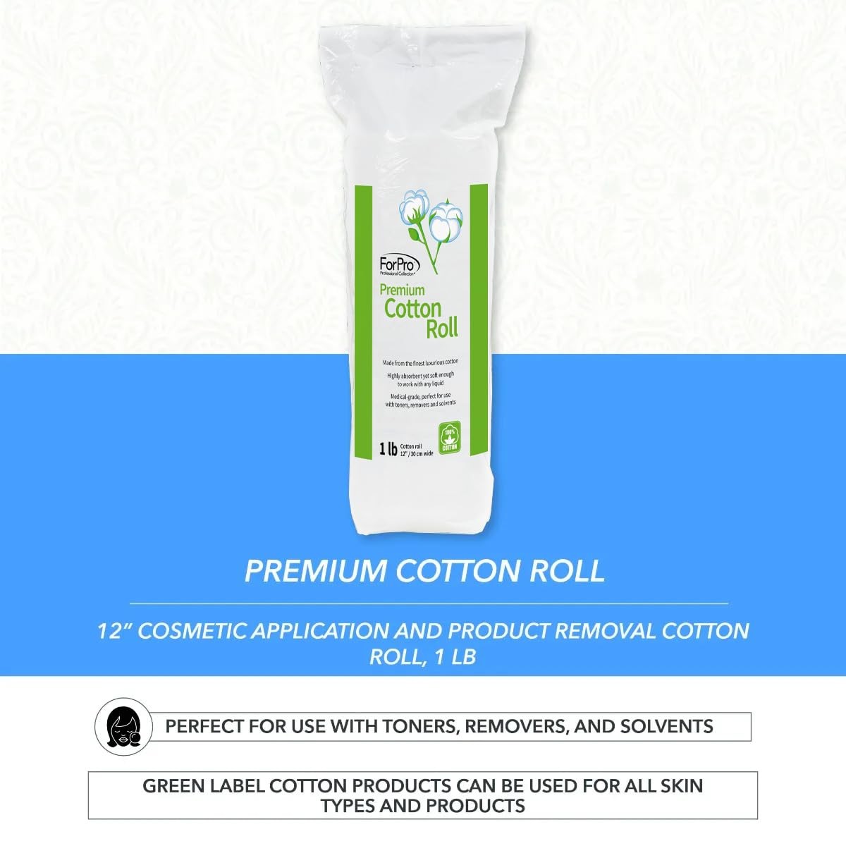 Premium Cotton Makeup Remover Pads for Face Skin Care - 100+ Sheets