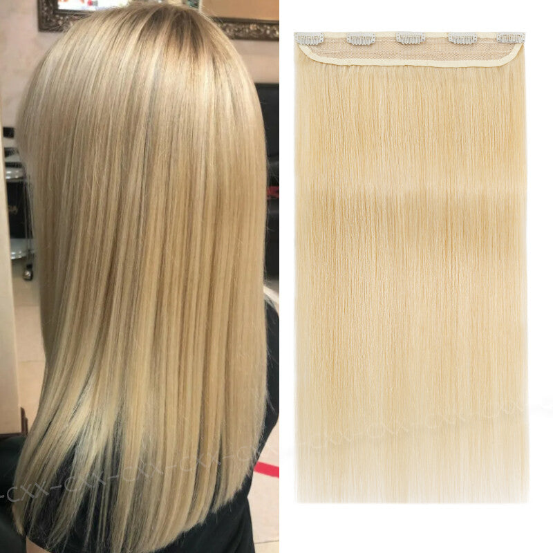 Remy Human Hair Extensions Clip-In Full Head Set - Natural & Highlight Colors