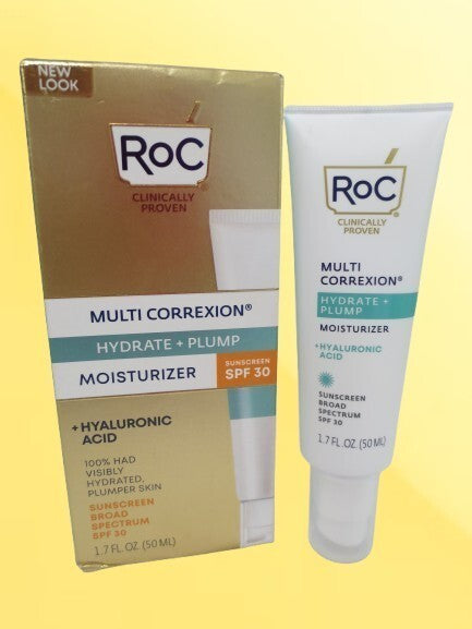 RoC Multi Correxion Hydrate and Plump Face Moisturizer SPF 30 - 1.7 oz Set of 2