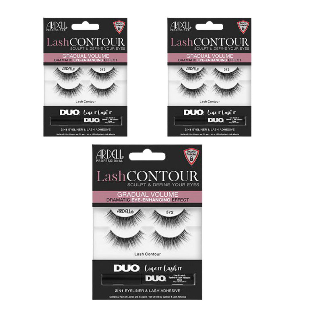 False Eyelashes Contour 372 - Dramatic Natural-Style Lash Set