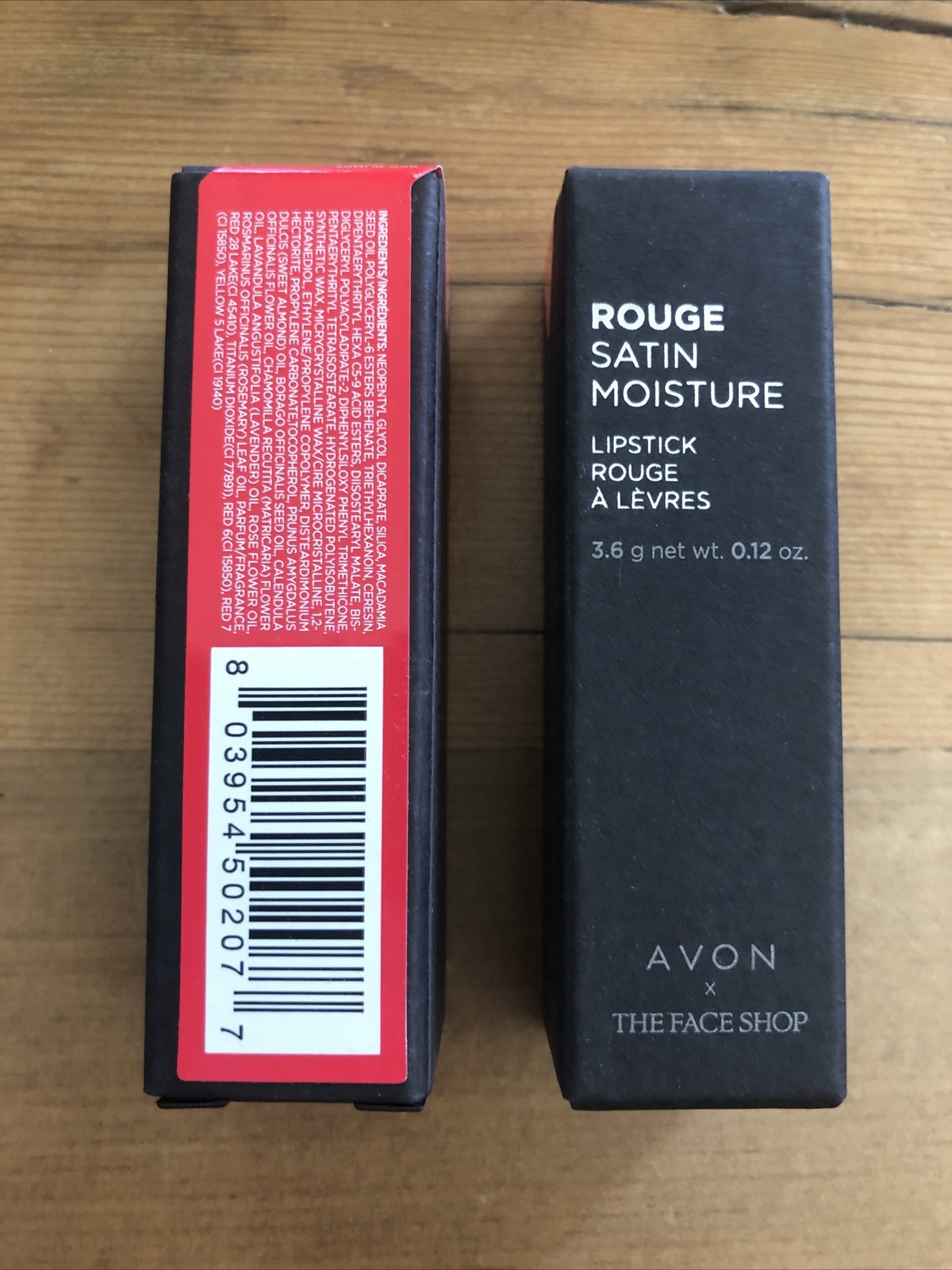 Avon Satin Moisture Lipstick - Red Pumps Lip Softening & Hydrating x 2