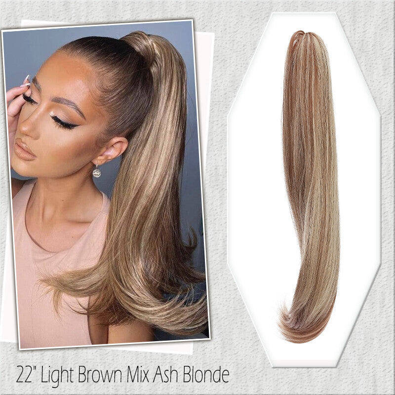 Fake Ponytail Clip-In Hair Extension Thick Natural Look 14 Inches