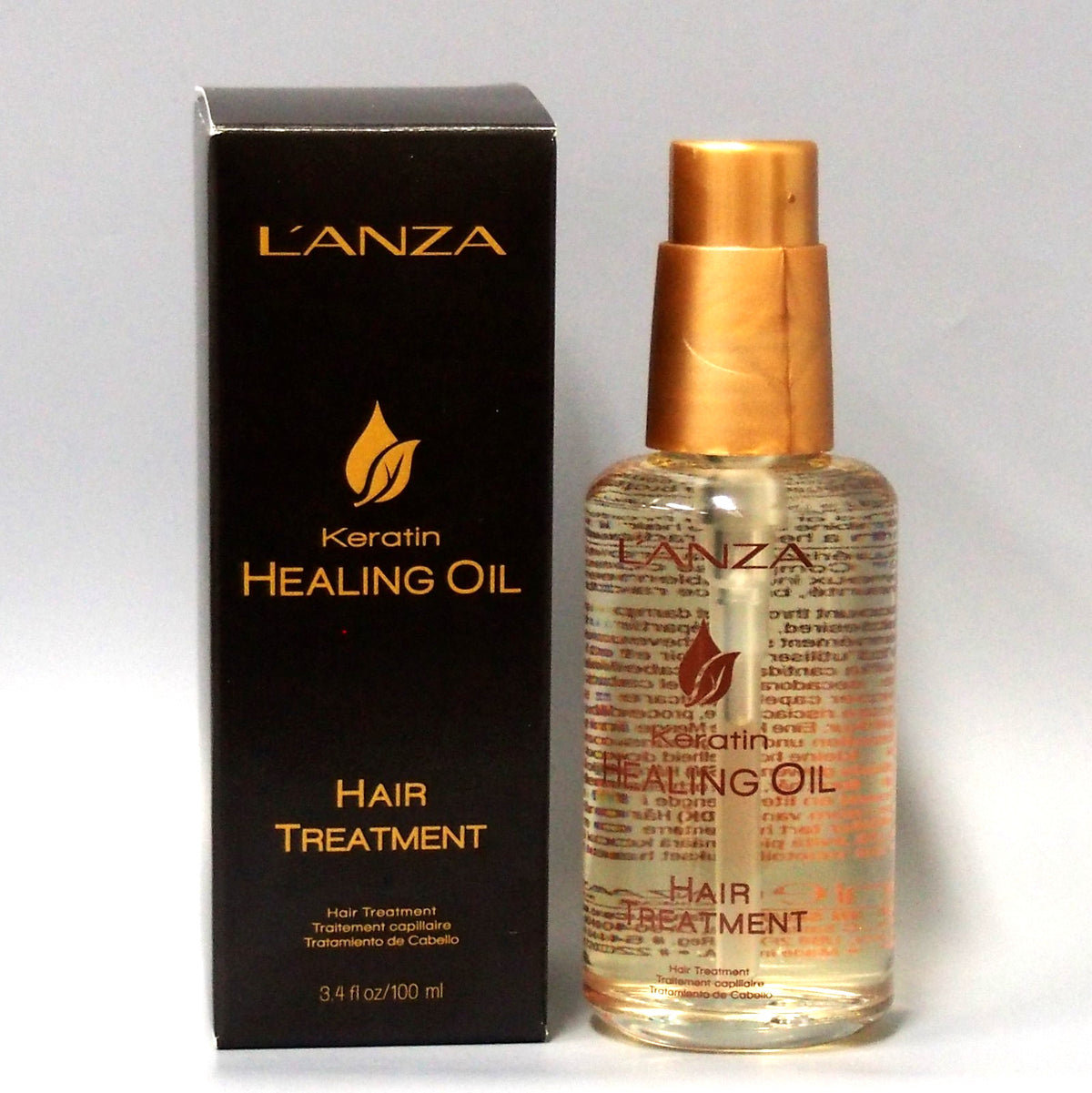 L’ANZA Keratin Healing Oil Hair Treatment 3.4oz - Nourishing Hair Oil for Shine & Repair