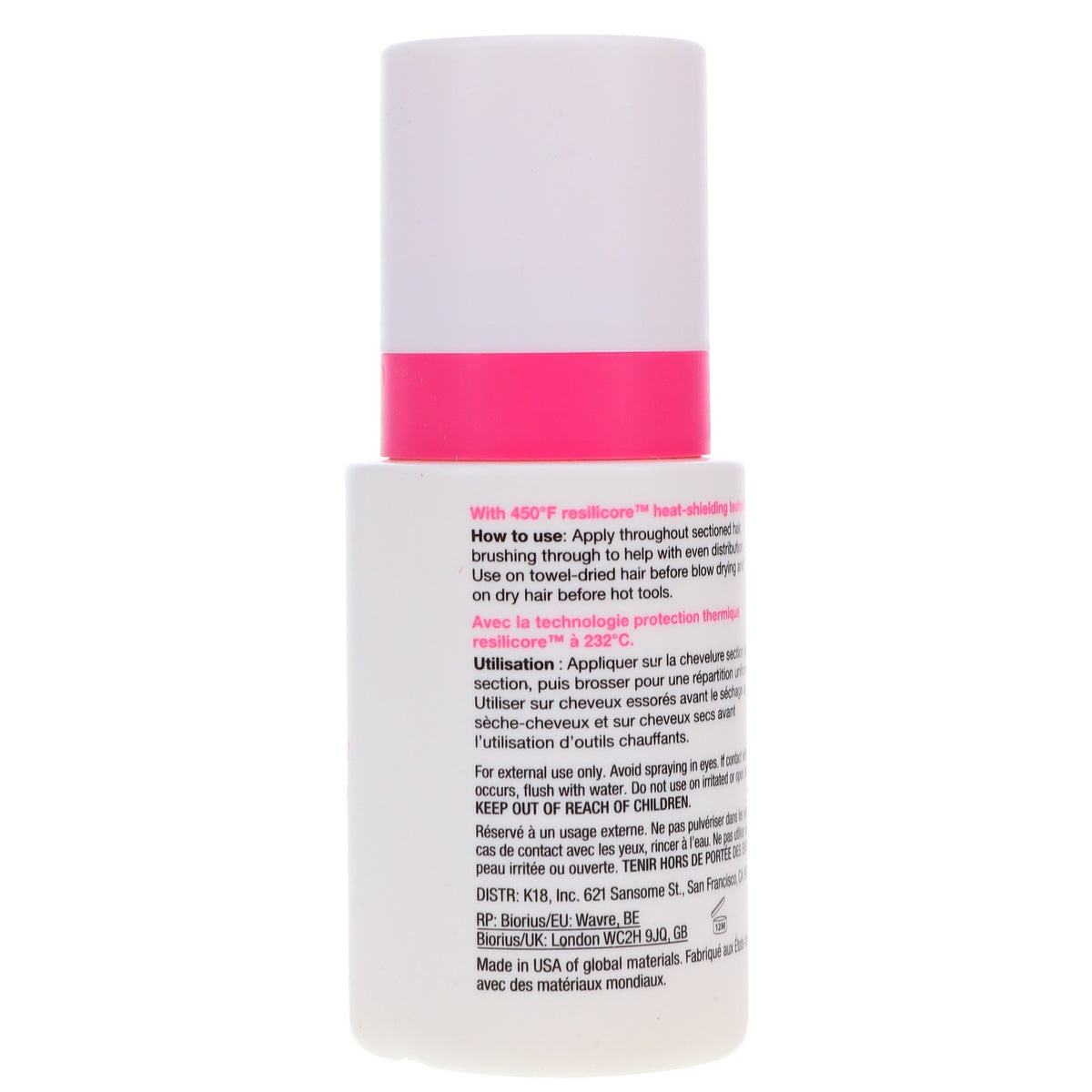Heat Protectant Spray for Hair - Shields Up to 450°F, 4 oz