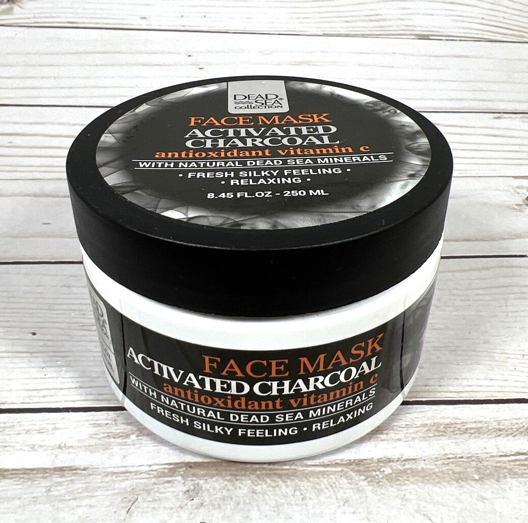 Activated Charcoal Face Mask with Vitamin C – 8.45oz, 2-Pack